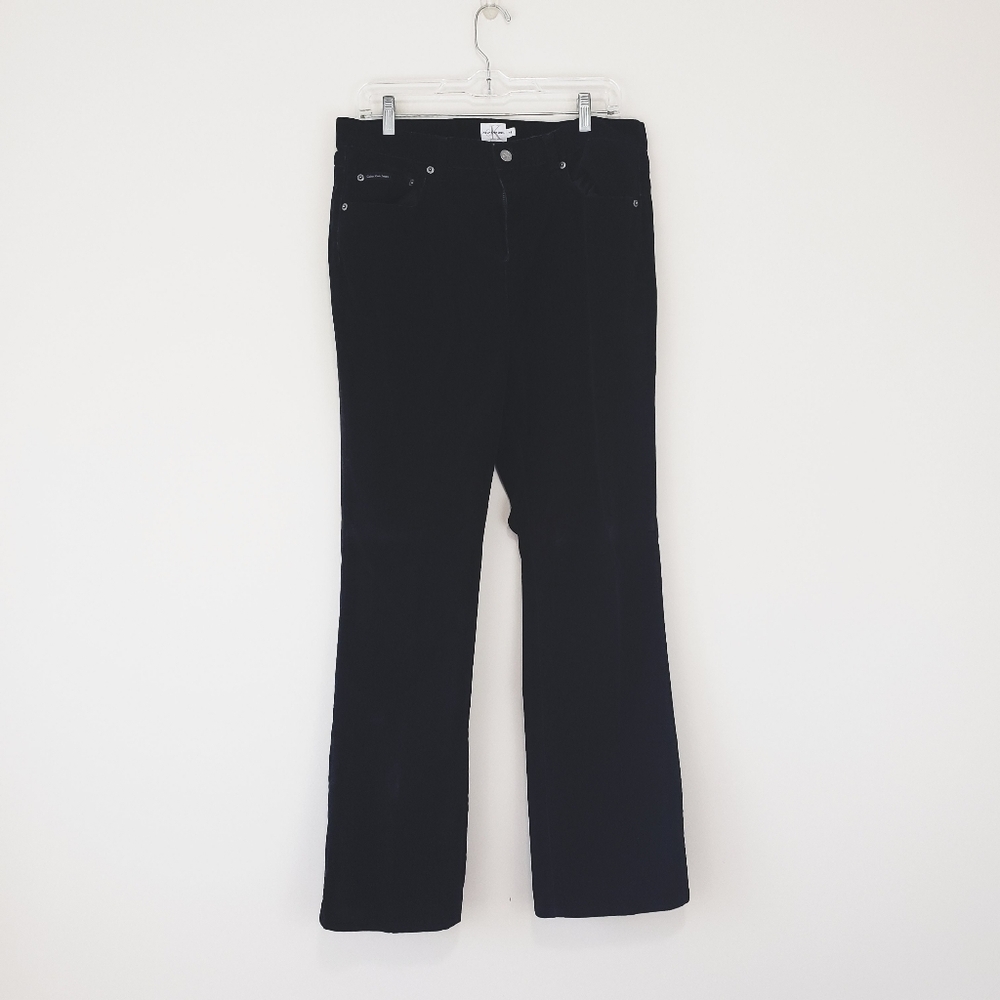 Calvin Klein Jeans Black Coduoroy Bootcut Pants Size 14 - Picture 2 of 9